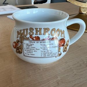 1970s Vintage Mushroom Soup Mug